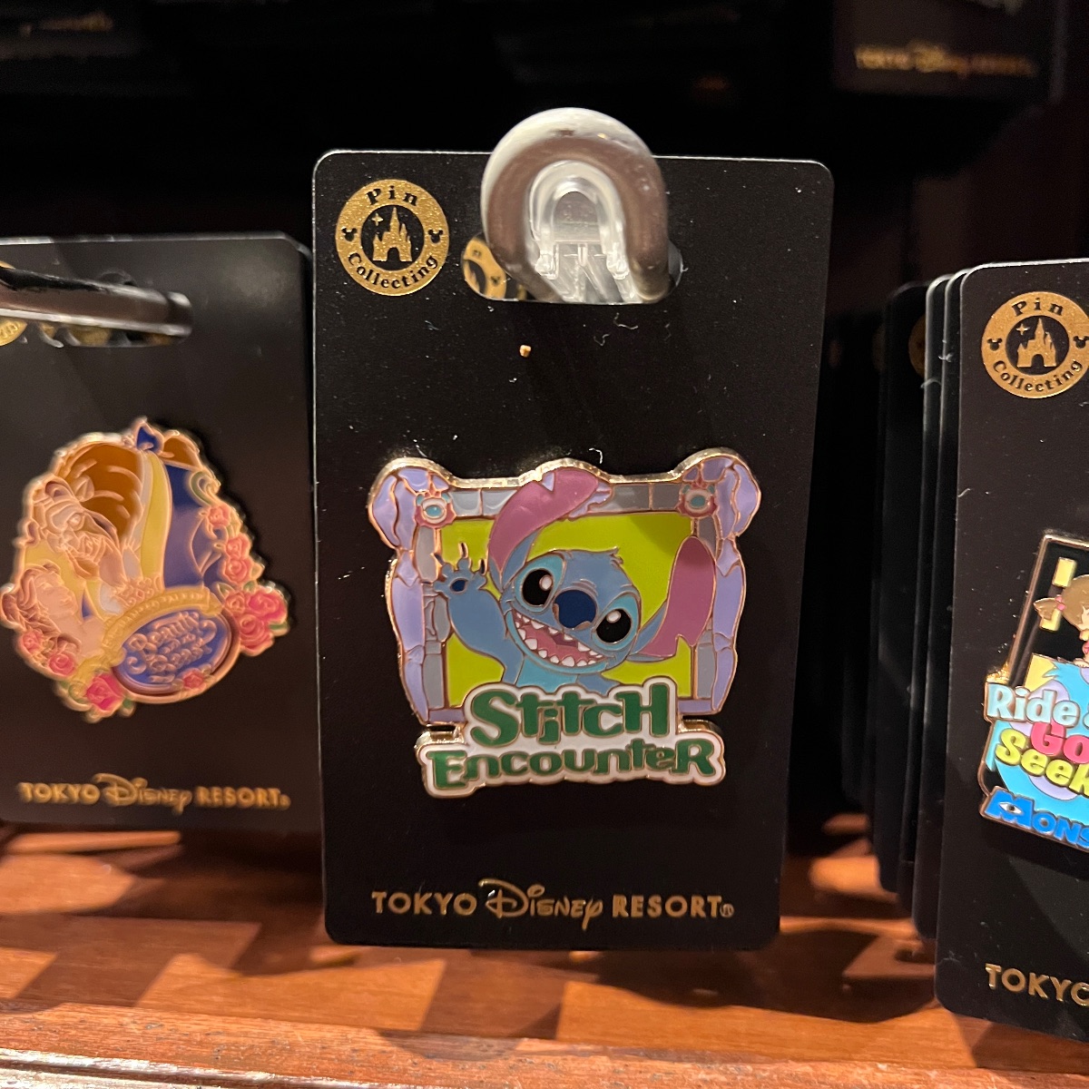 Tokyo Disney Stitch Encounter Attraction Pin view 1