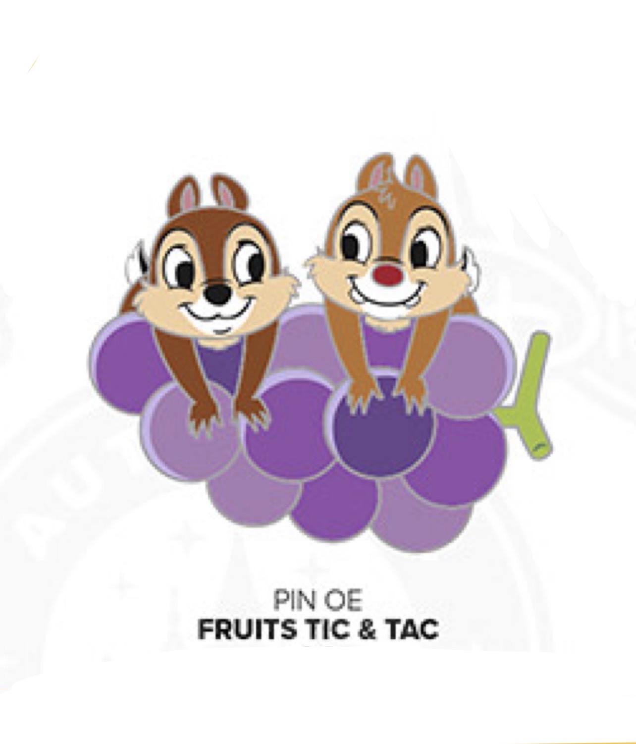 Disneyland Paris August 2026 Chip and Dale Grapes Pin