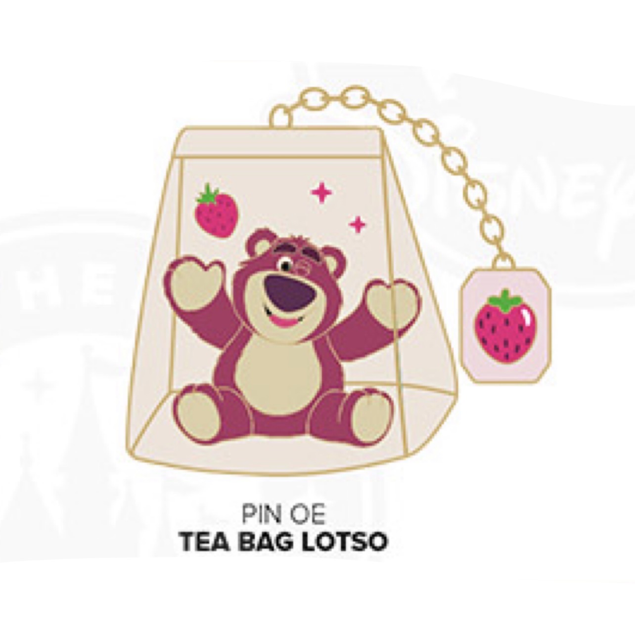 Disneyland Paris August 2026 Toy Story Lotso Teabag Pin