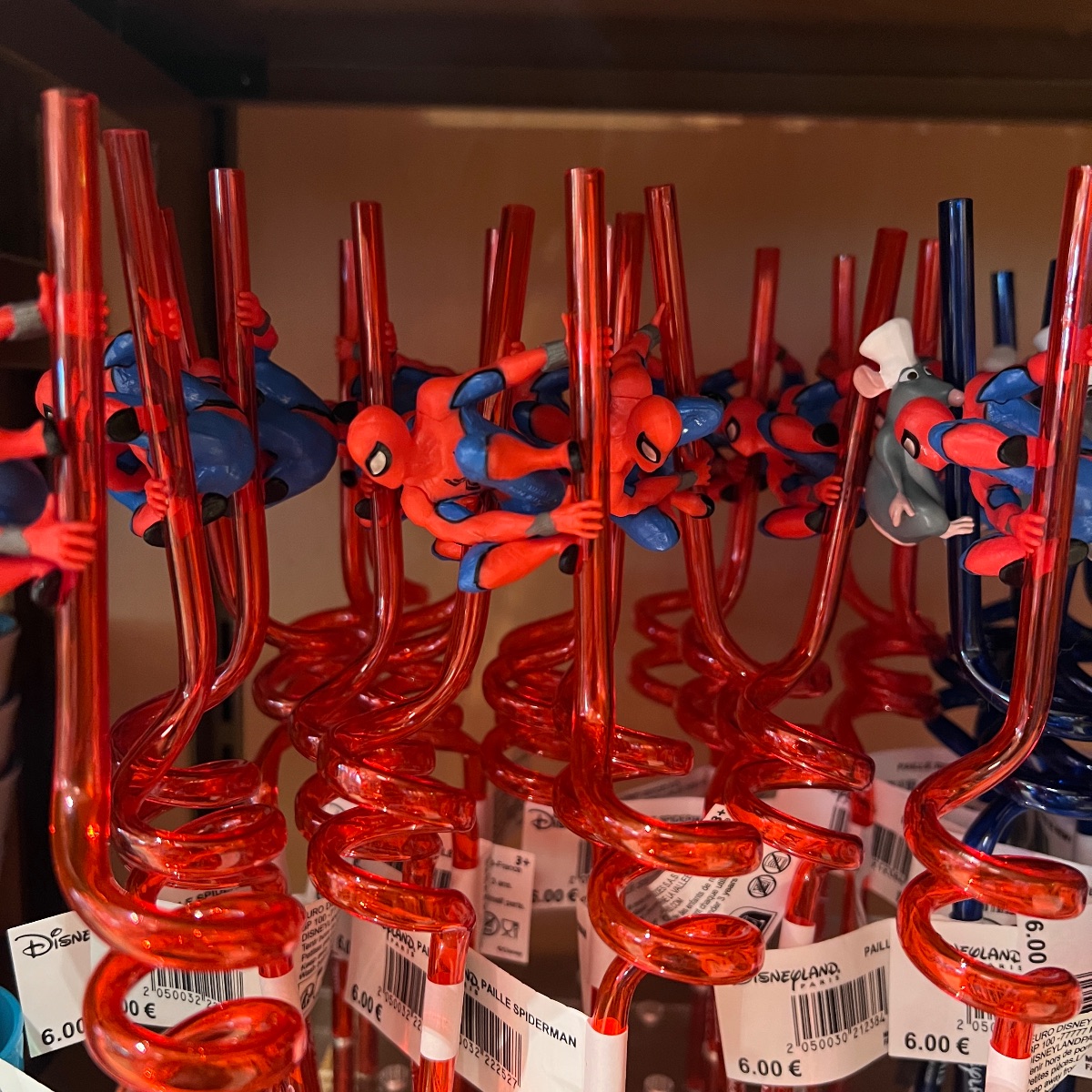Disneyland Paris SpiderMan Swirly Drinking Straw view 2