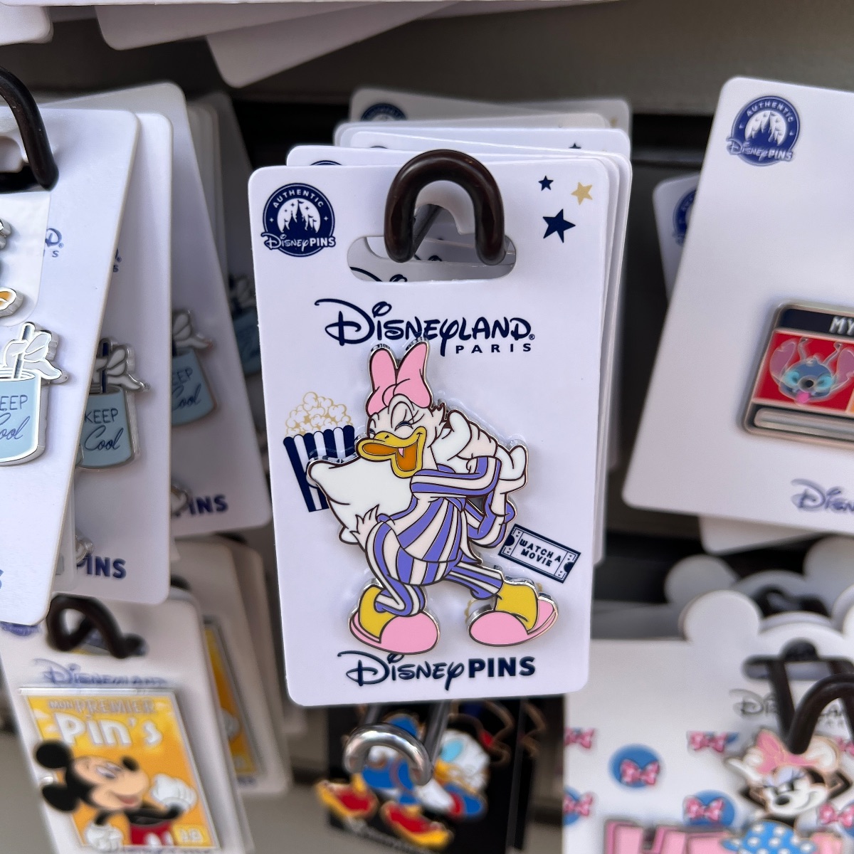 Disneyland Paris Pyjama Party Daisy Duck Pin view 1