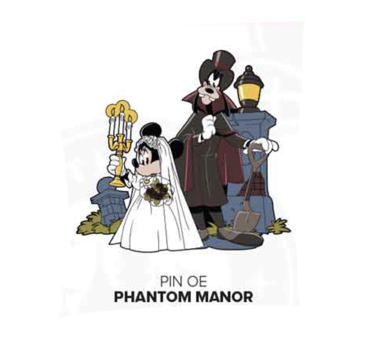 Disneyland Paris July 2026 Phantom Manor Goofy Minnie Pin