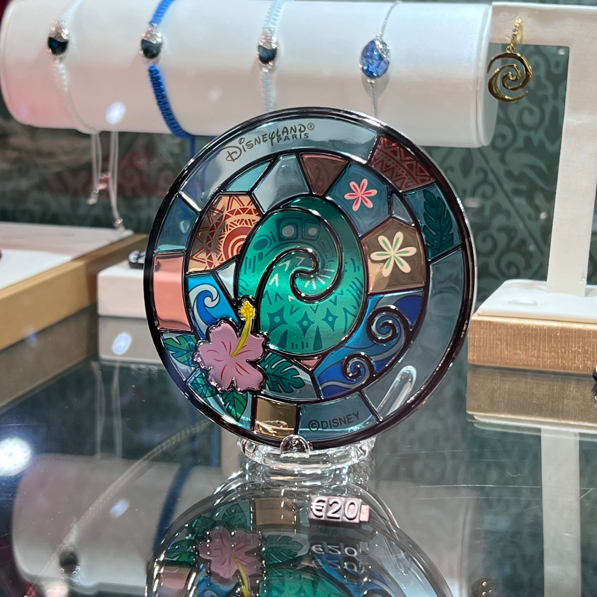 Disneyland Paris Arribas Moana Stained Glass Ornament