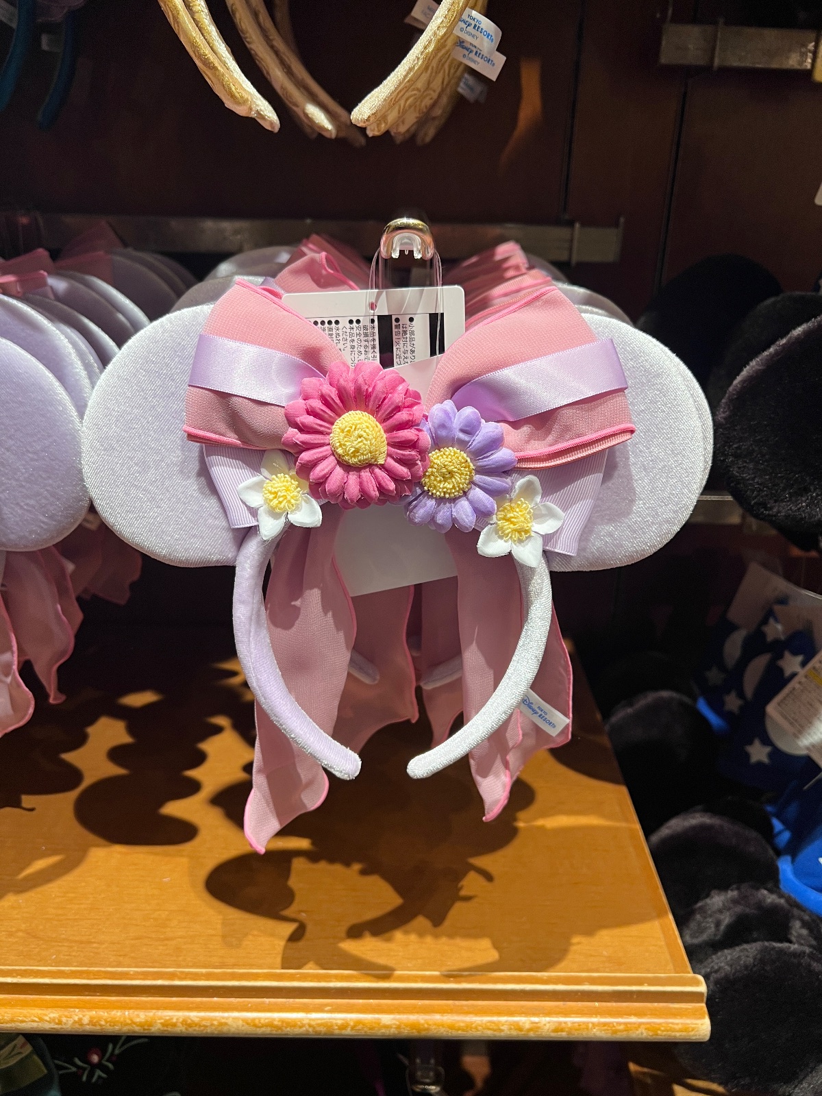 Tokyo Disney Tangled Rapunzel Flower Ribbon Bow Ears view 1