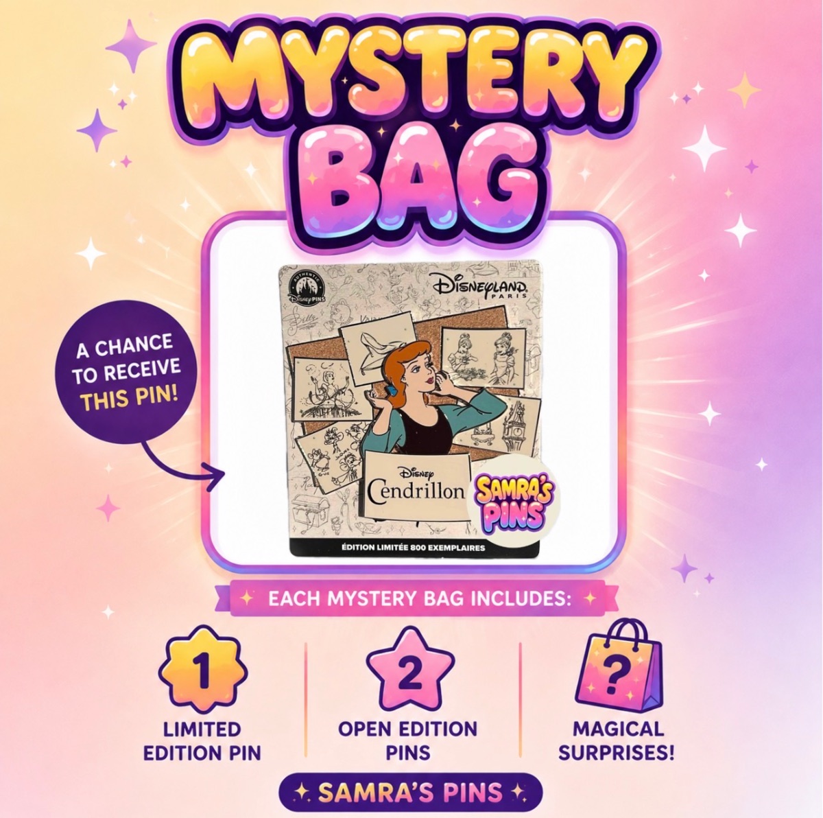 Disney Mystery Pin Bag