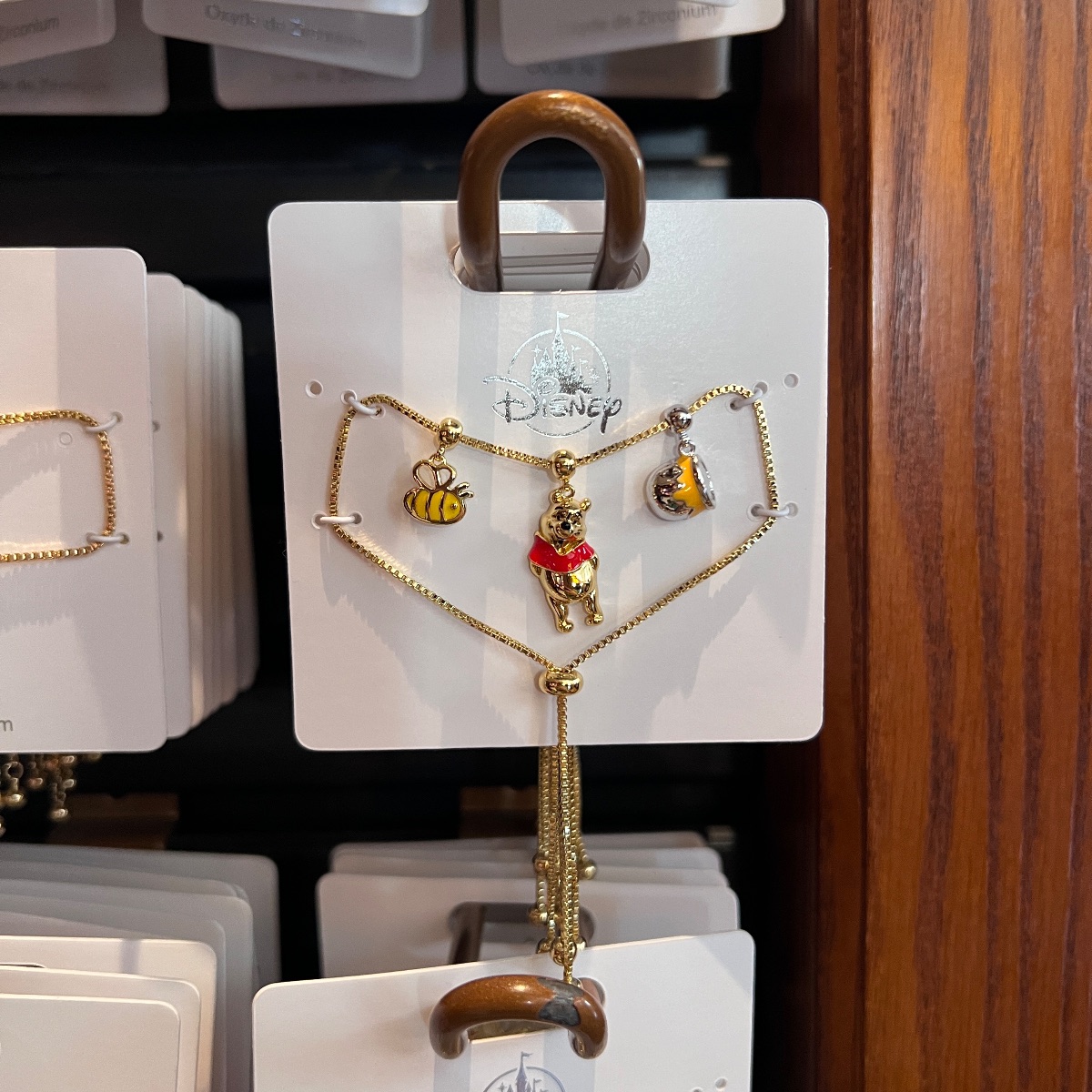 Disneyland Paris Winnie the Pooh Charms Adjustable Bracelet