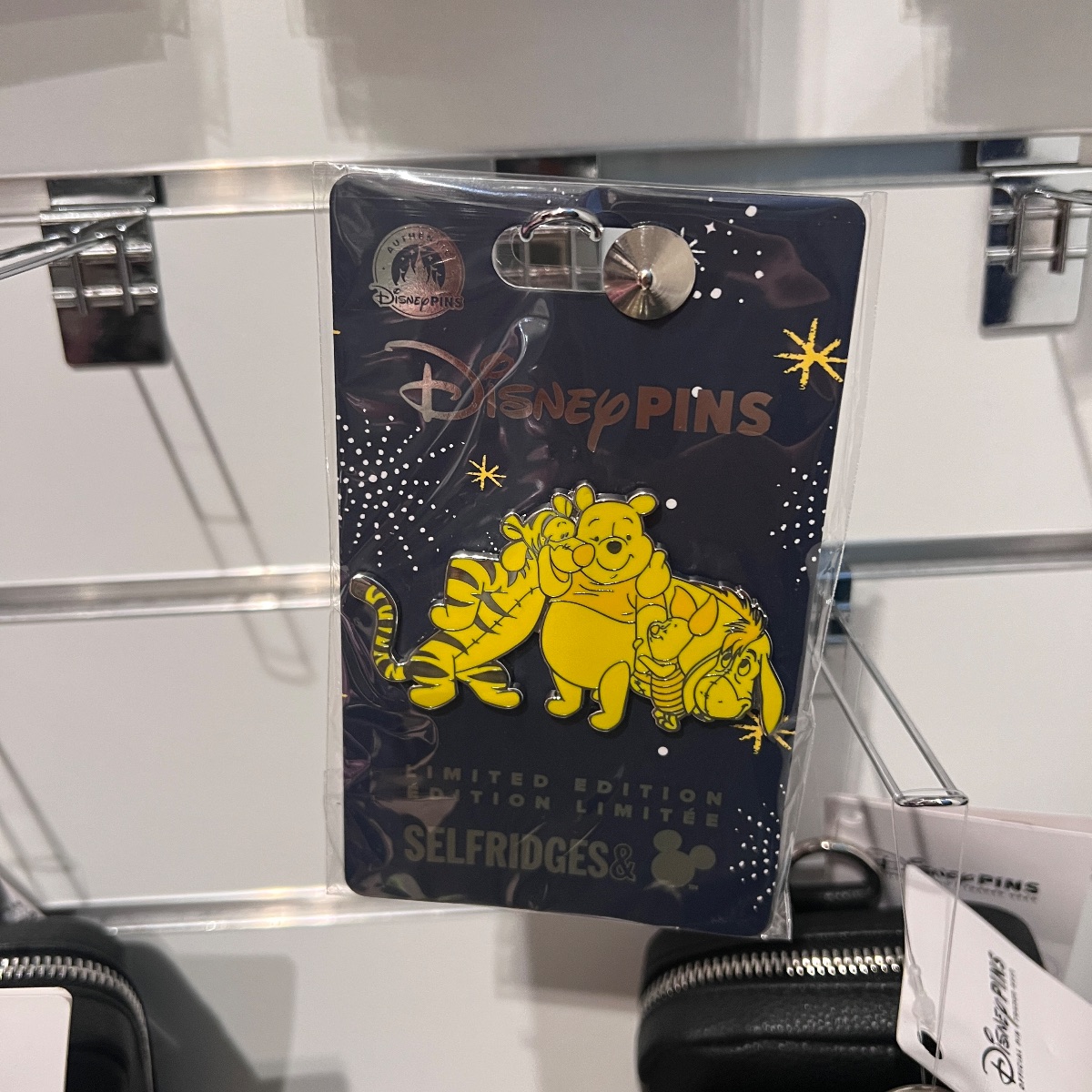 Disney Store Selfridges Limited Edition Winnie the Pooh Tigger Piglet Eeyore Pin
