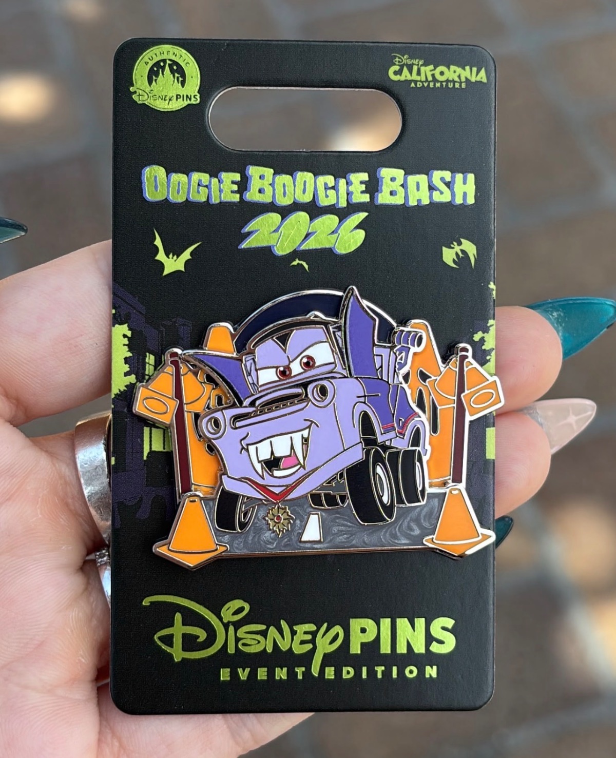 Disneyland Resort Oogie Boogie Bash 2026 Mater Event Edition Pin