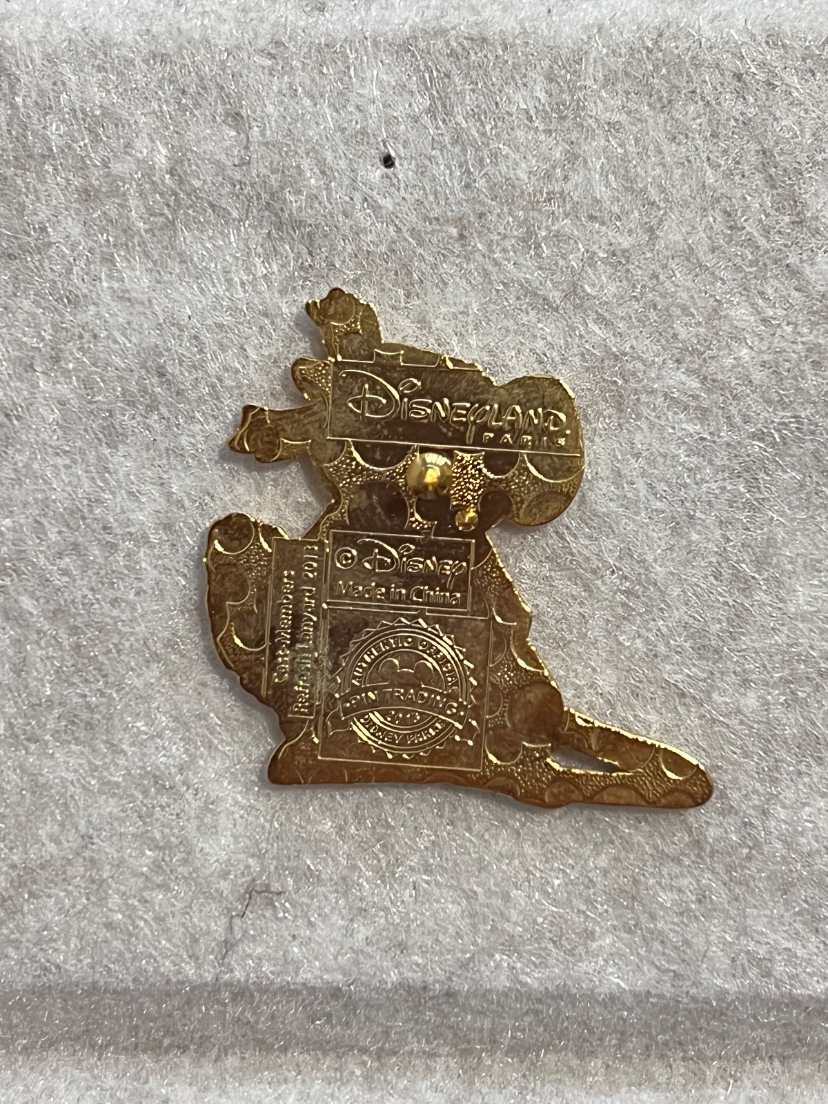 Disneyland Paris 2013 Cast Refresh Roquefort Pin view 2