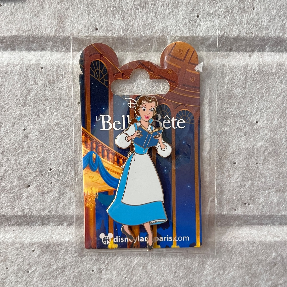 Disneyland Paris Beauty and the Beast Belle Book Pin view 1