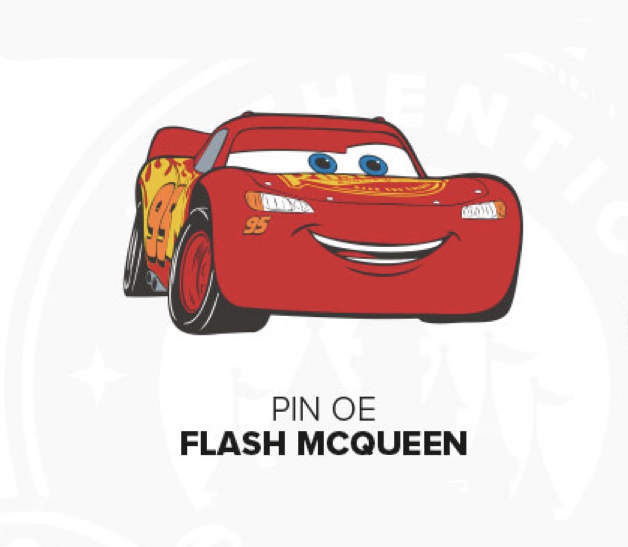 Disneyland Paris Cars Lightning McQueen Pin view 1