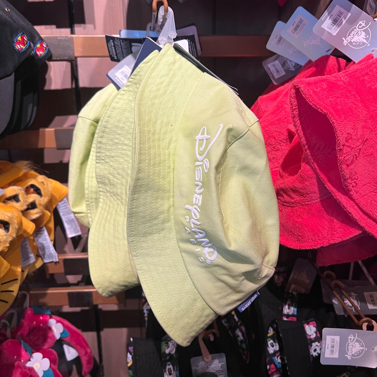 Disneyland Paris Neon Green Bucket Hat