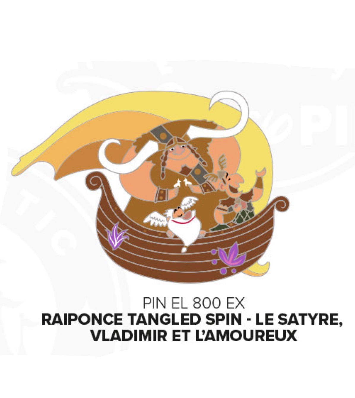 Disneyland Paris Limited Edition Tangled Spin Snuggly Duckling Pin
