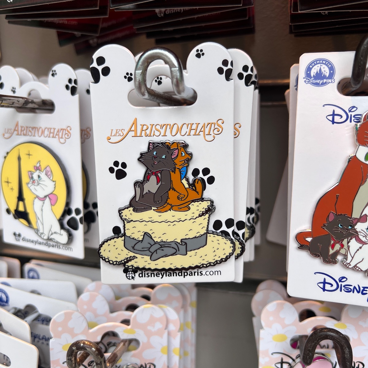 Disneyland Paris Aristocats Toulouse Berlioz Hat Pin
