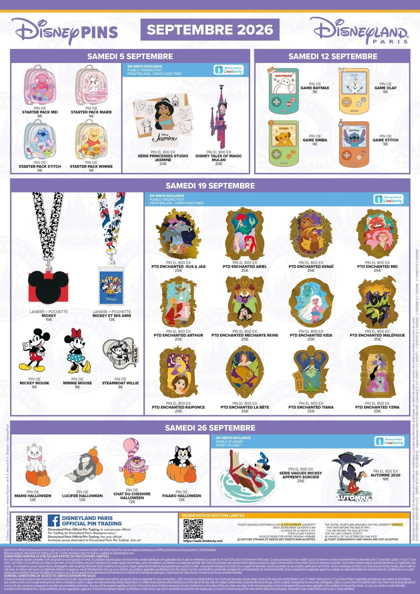September 2026 pin release calendar