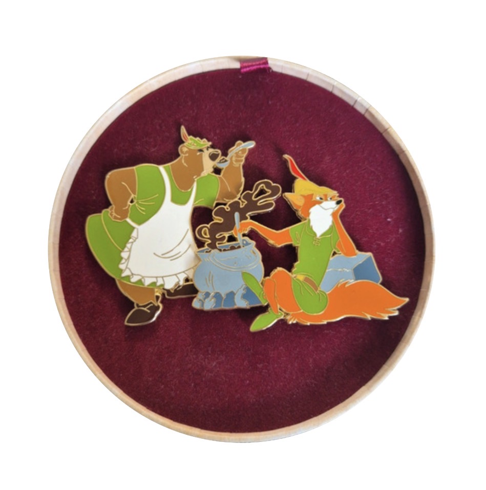 Disneyland Paris Limited Edition Be Our Guest Jumbo Robin Hood Pin view 1