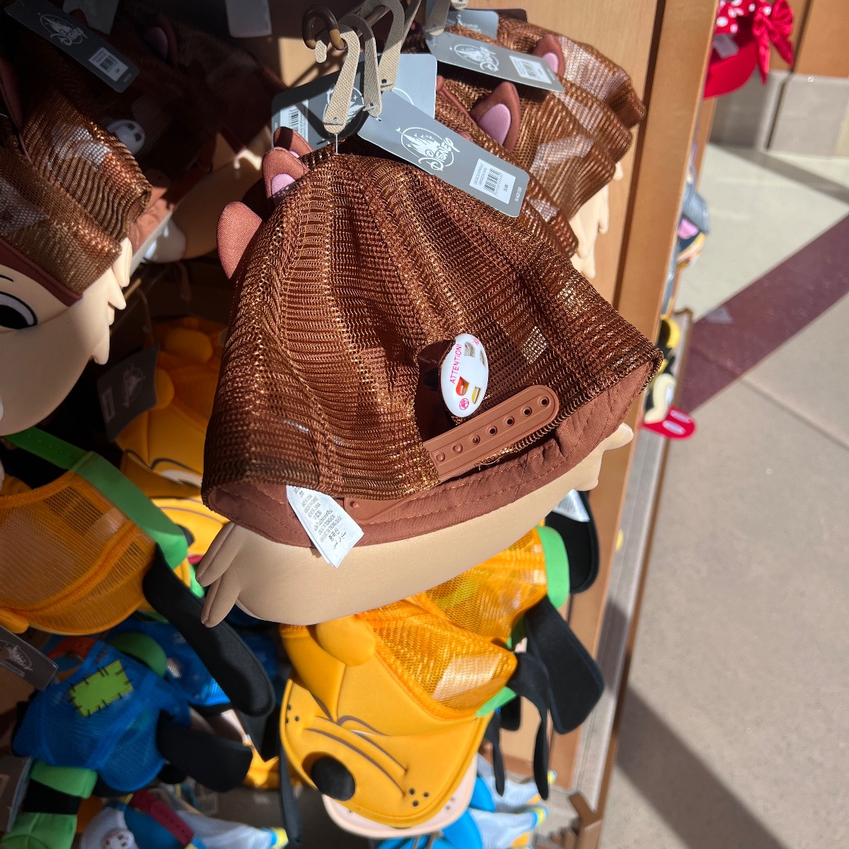 Disneyland Paris 3D Character Foam Chip and Dale Cap view 2