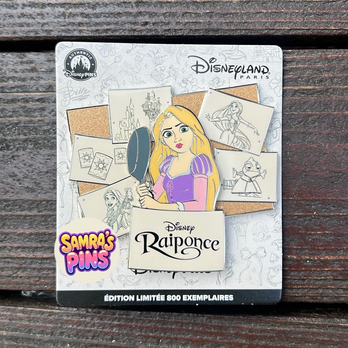 Disneyland Paris Limited Edition Rapunzel Princess Studio Sketch Pin