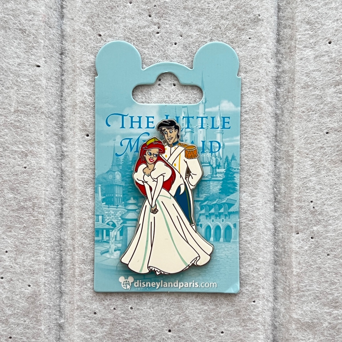 Disneyland Paris Little Mermaid Ariel Eric Wedding Pin view 1