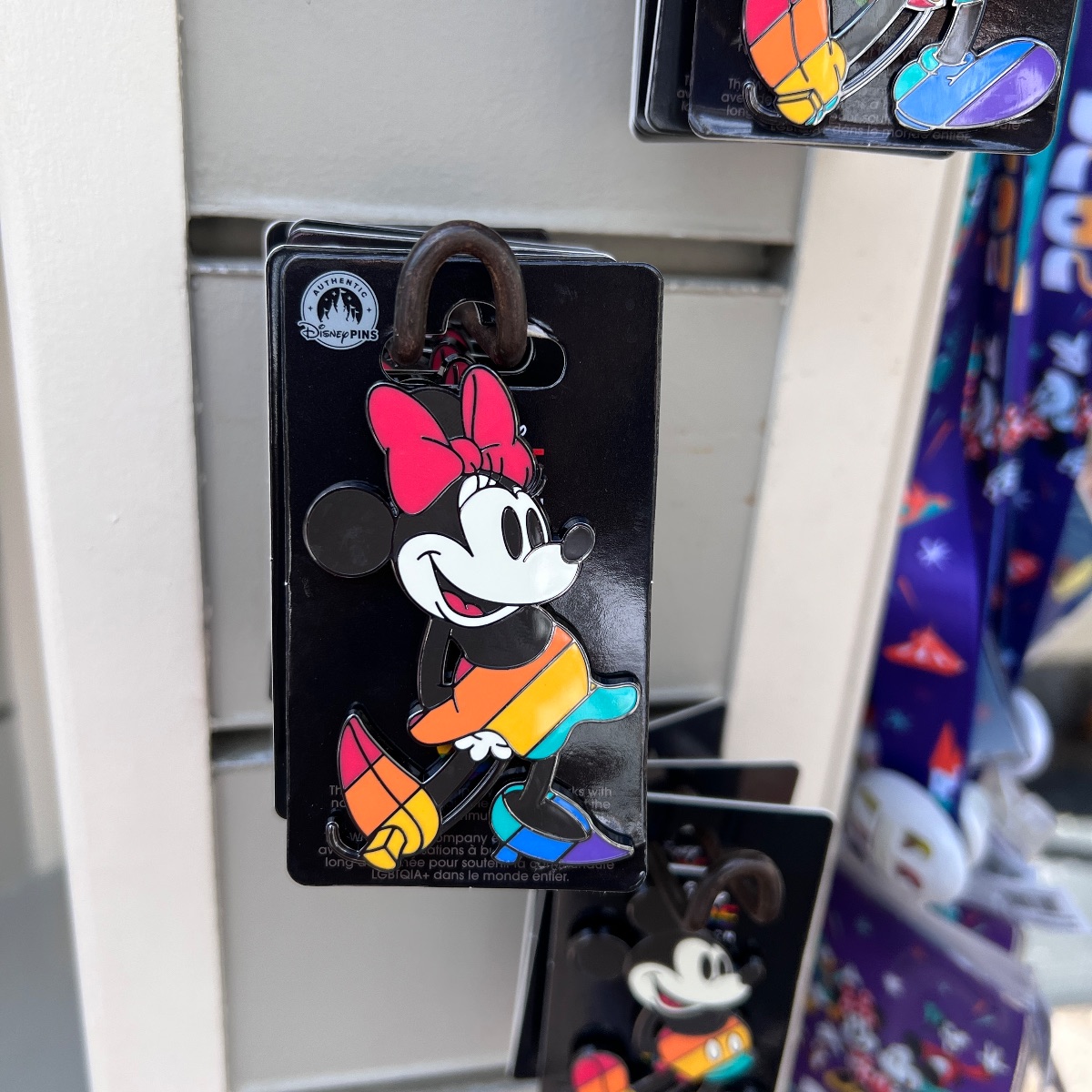 Disneyland Paris Pride Month Minnie Mouse Standing Pin view 1