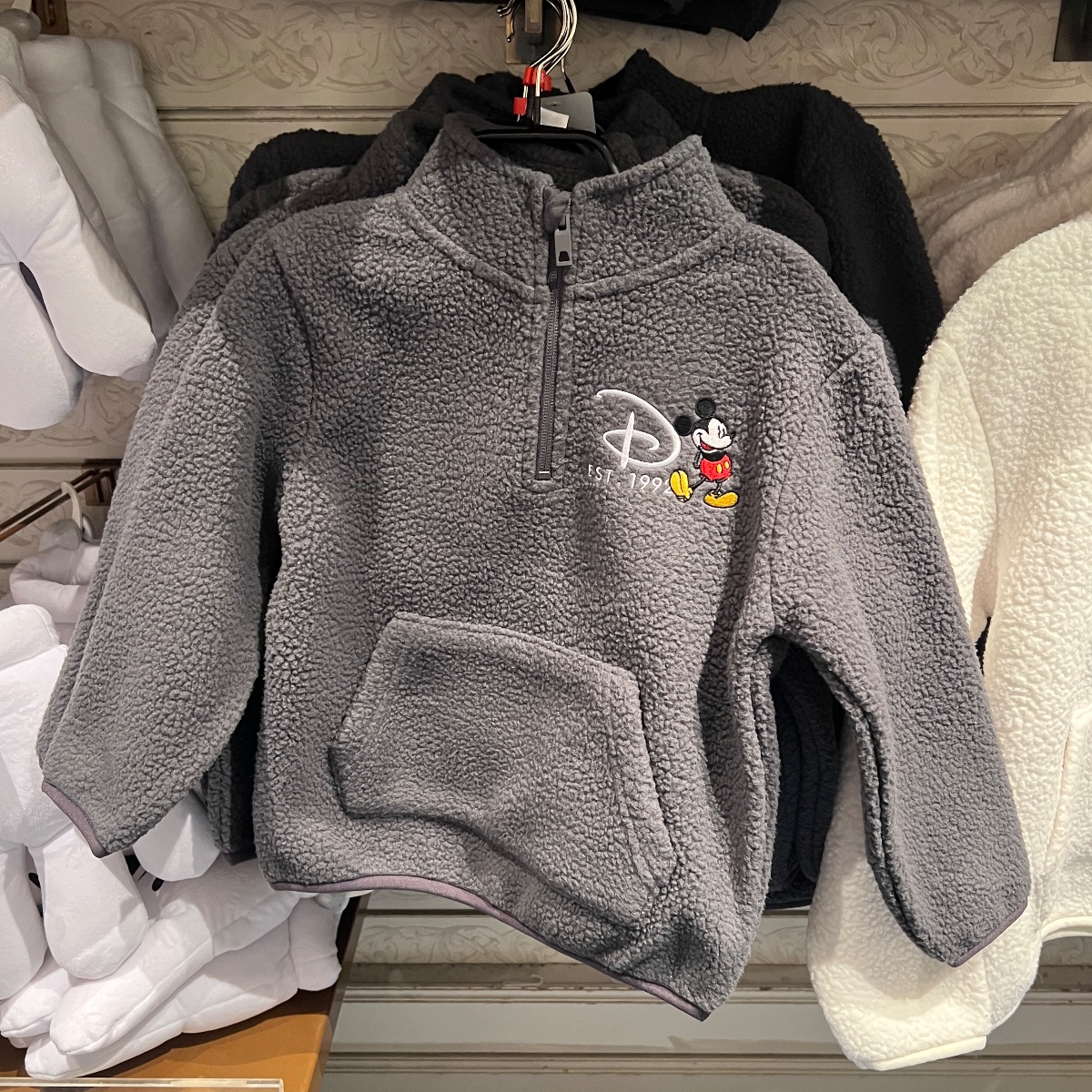 Disneyland Paris Kids Quarter Zip Fleece Mickey Mouse view 2