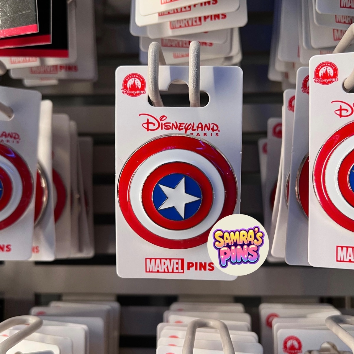 Disneyland Paris Marvel Captain America Shield Pin