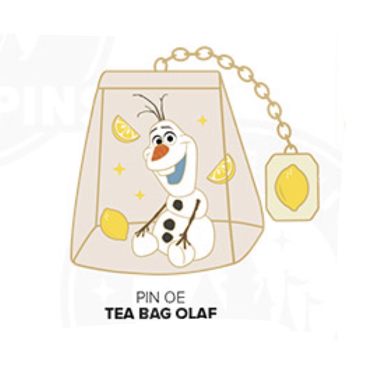 Disneyland Paris August 2026 Frozen Olaf Teabag Pin