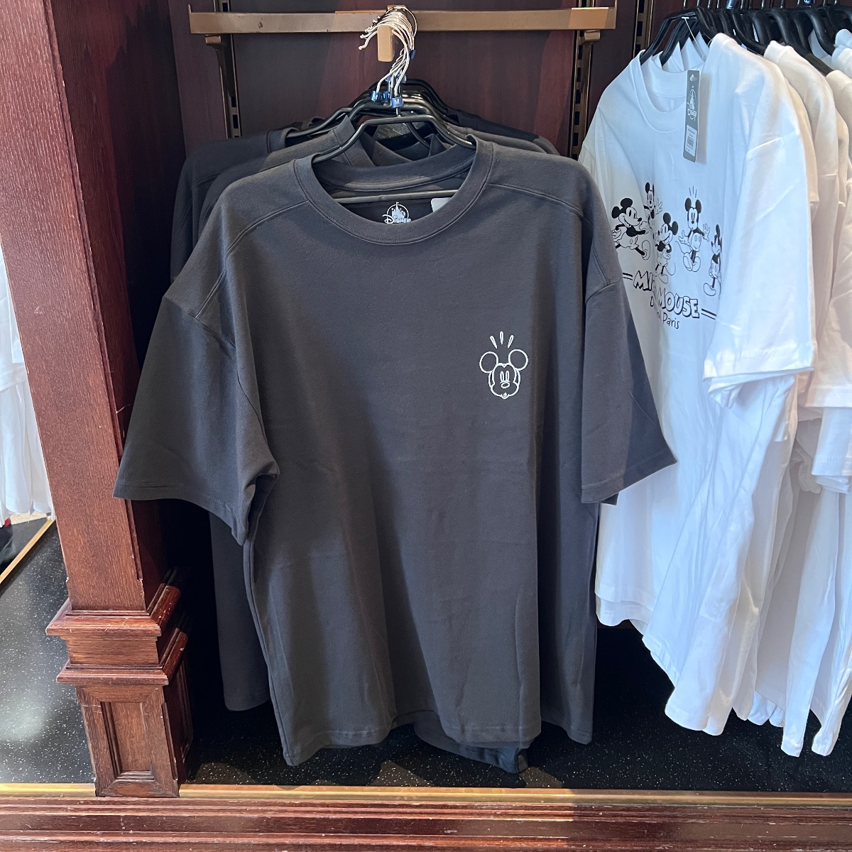 Disneyland Paris Grey Mickey Mouse Graffiti Graphic T-Shirt view 2