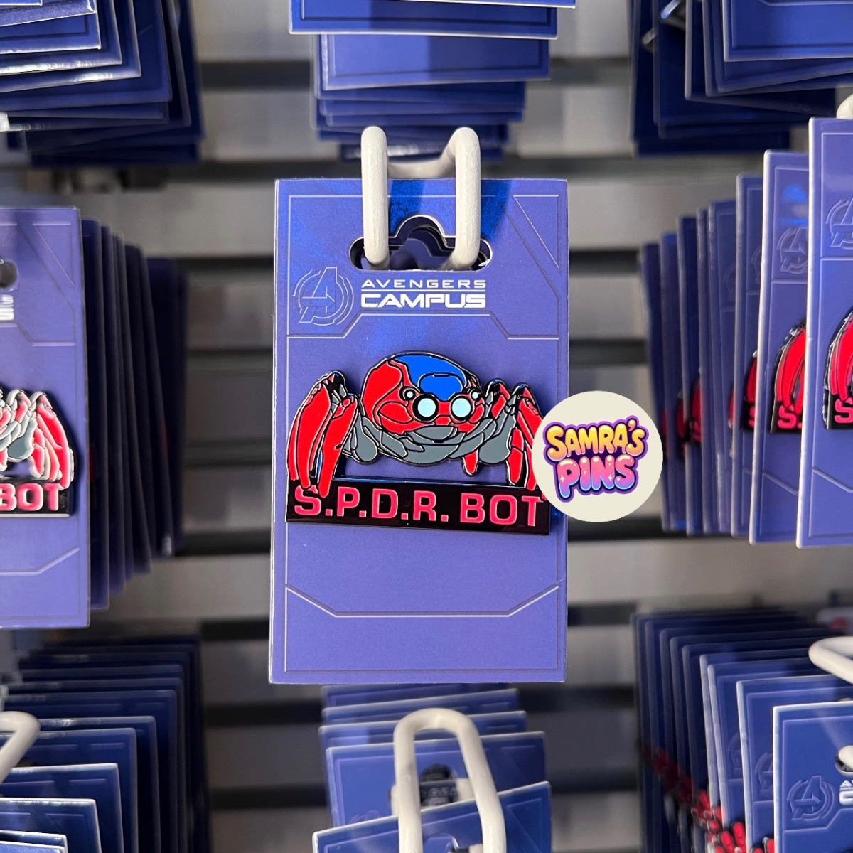 Disneyland Paris Marvel Spiderman SPDR BOT Pin