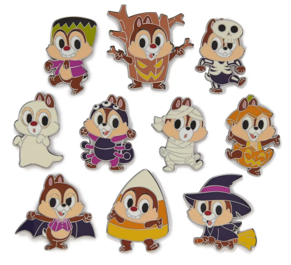 Disney Store Halloween Chip and Dale Mystery Pin Box view 1
