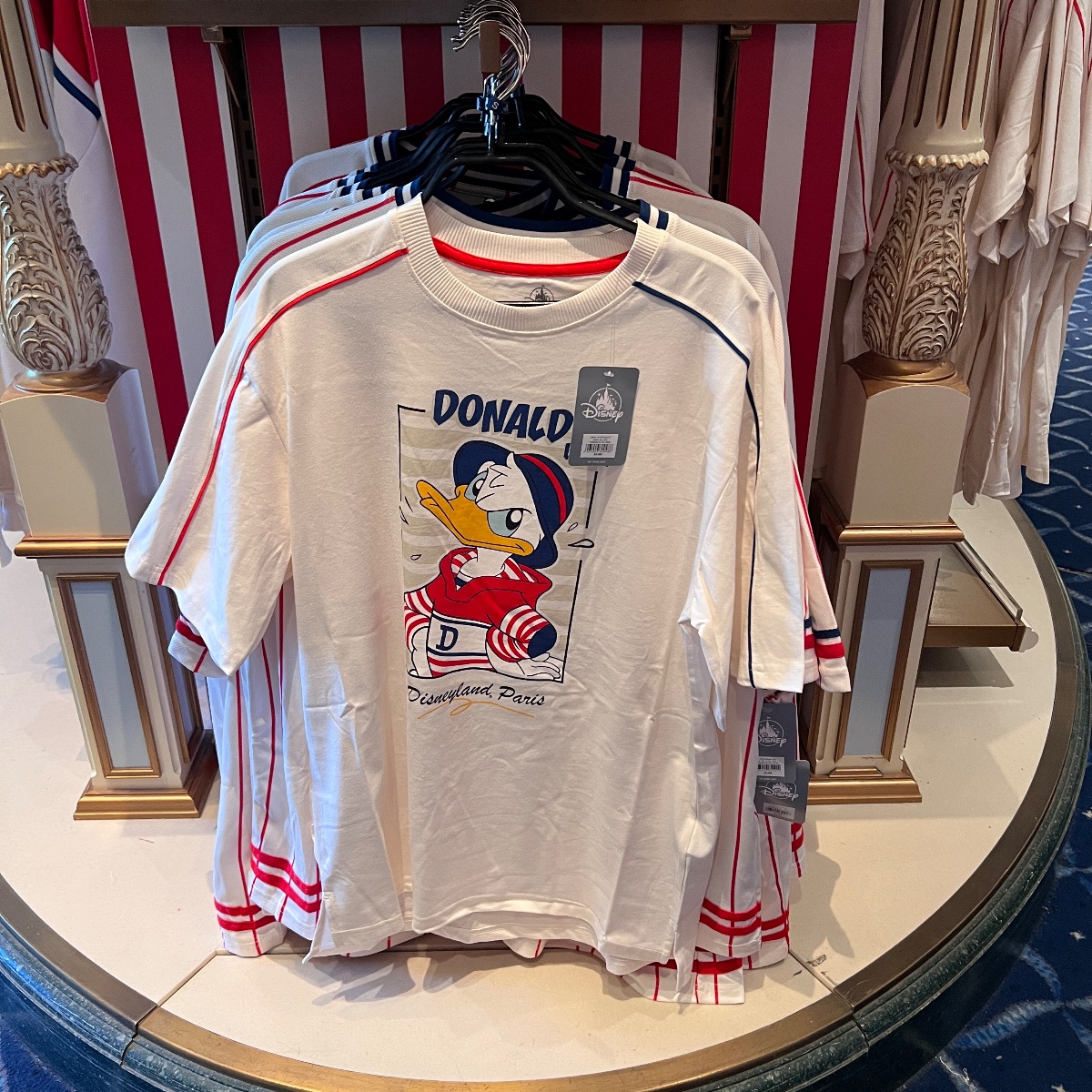 Disneyland Paris Donald Duck Shoulder Strip T-Shirt view 1