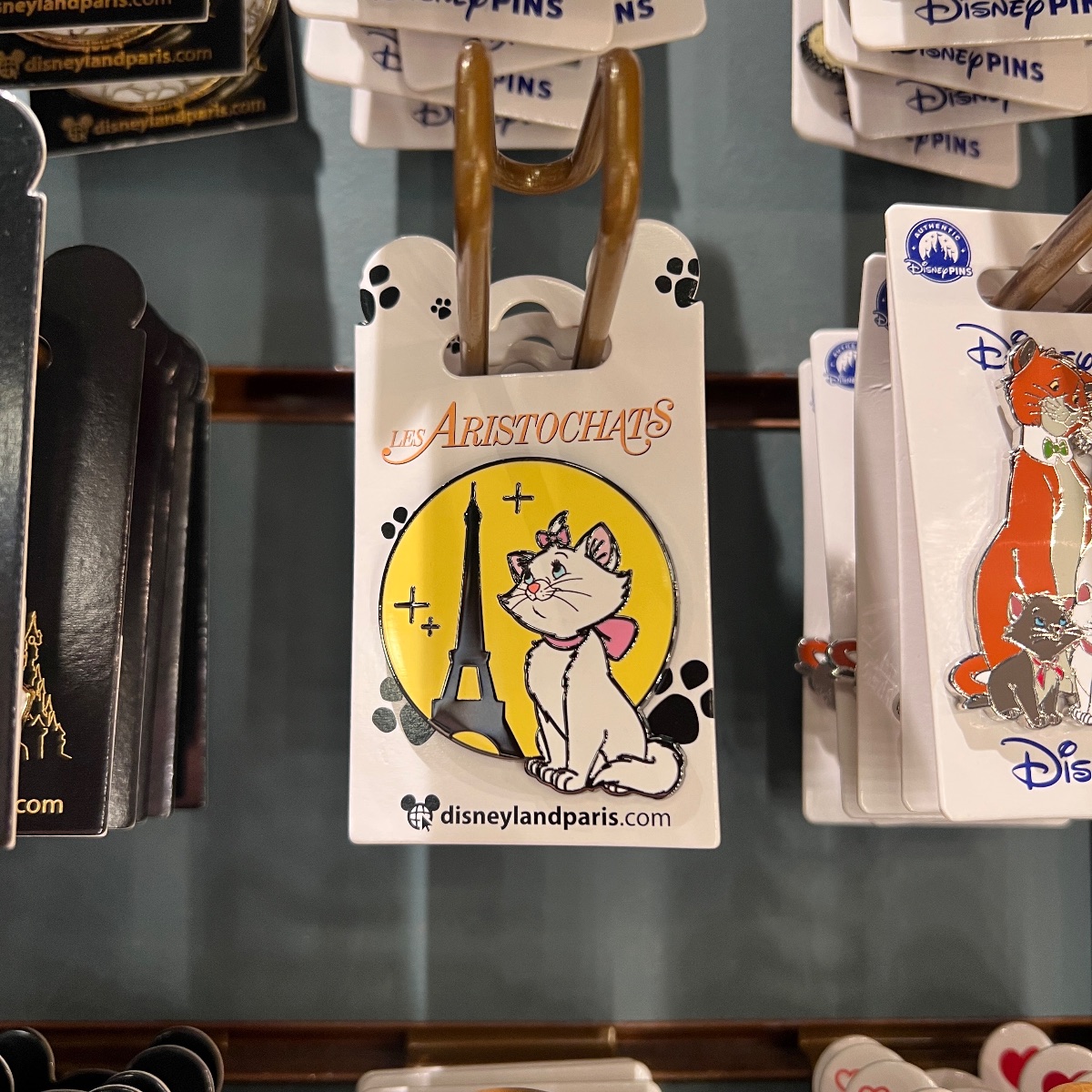 Disneyland Paris Aristocats Marie Eiffel Tower Sunset Pin