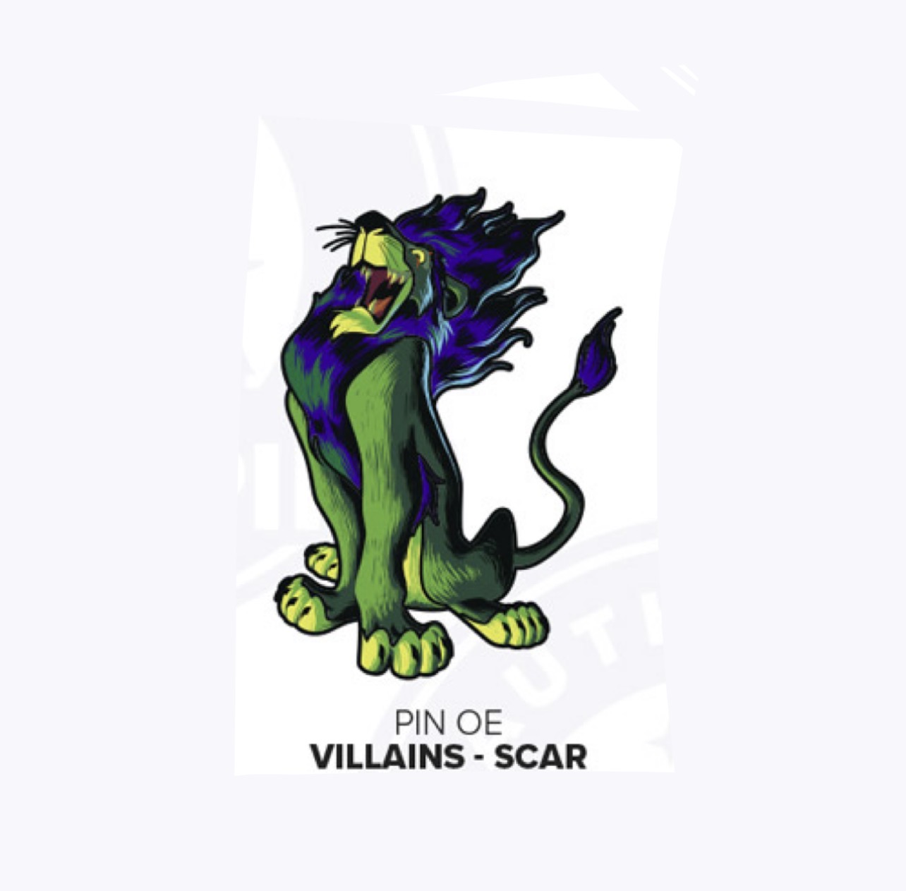 Disneyland Paris October 2026 Halloween Scar Neon Villains Pin