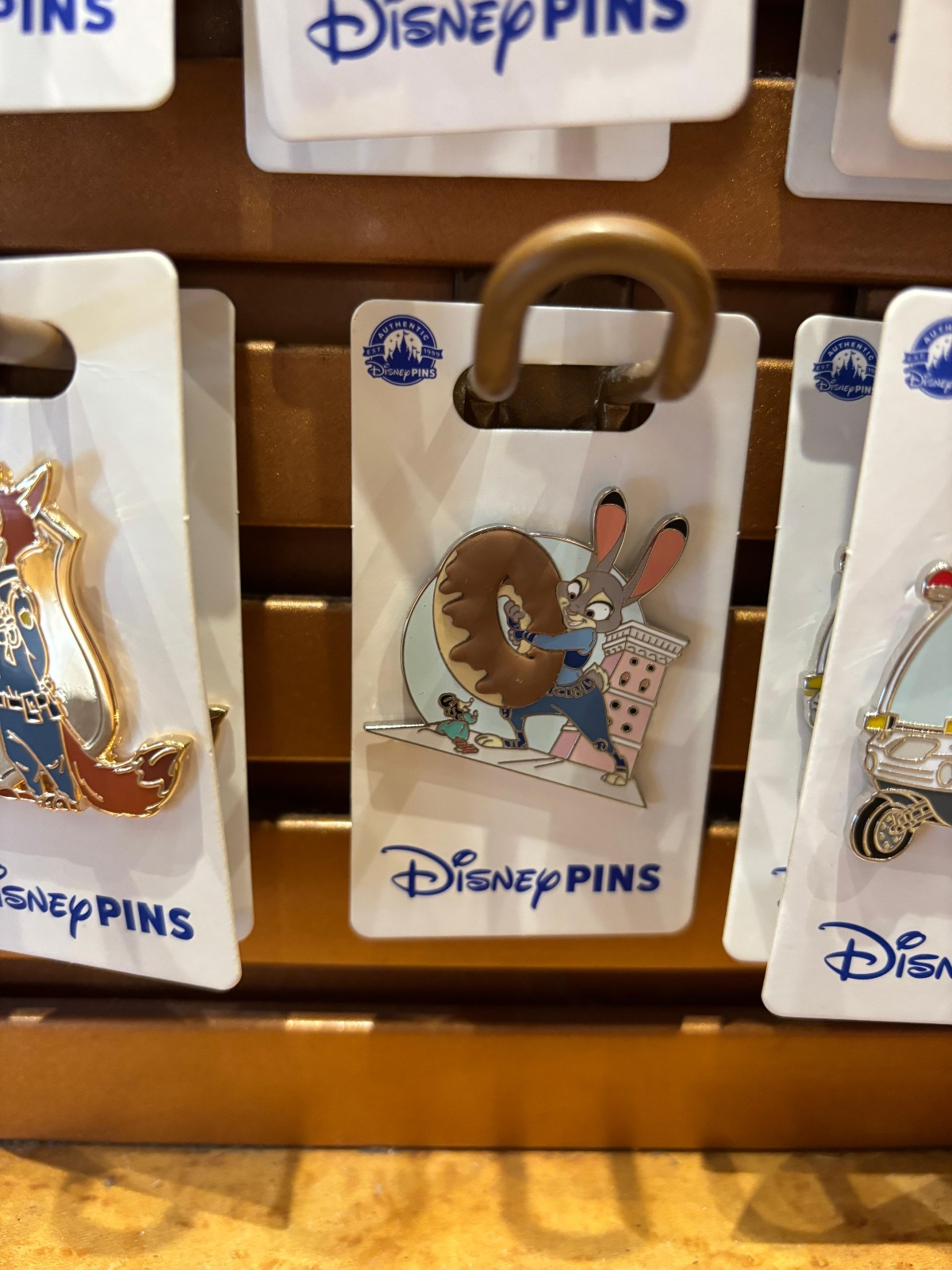 US Disney Zootopia Judy Hopps Jumbo Donut Pin view 1