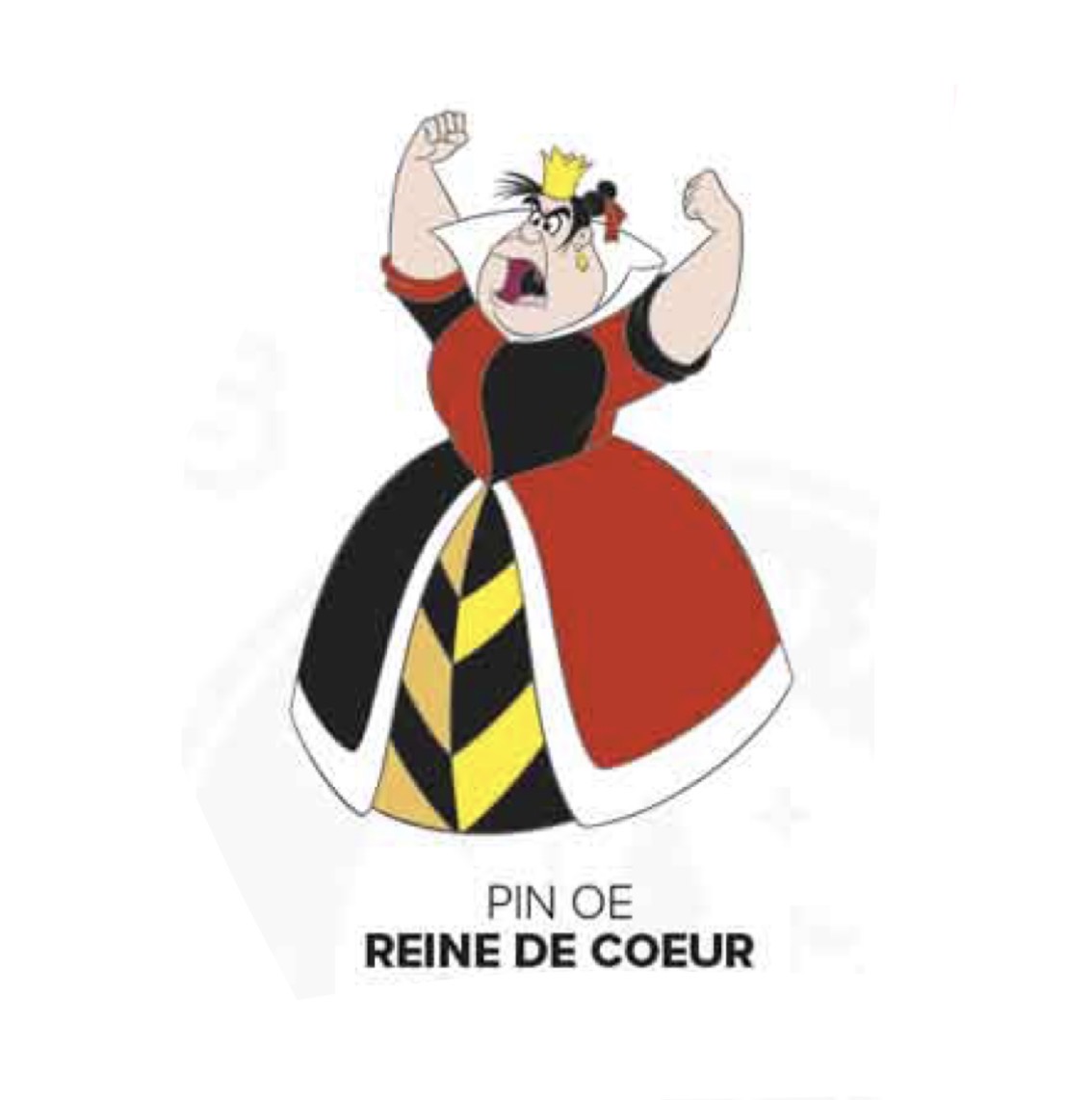 Disneyland Paris Alice in Wonderland Queen of Hearts Angry Pin