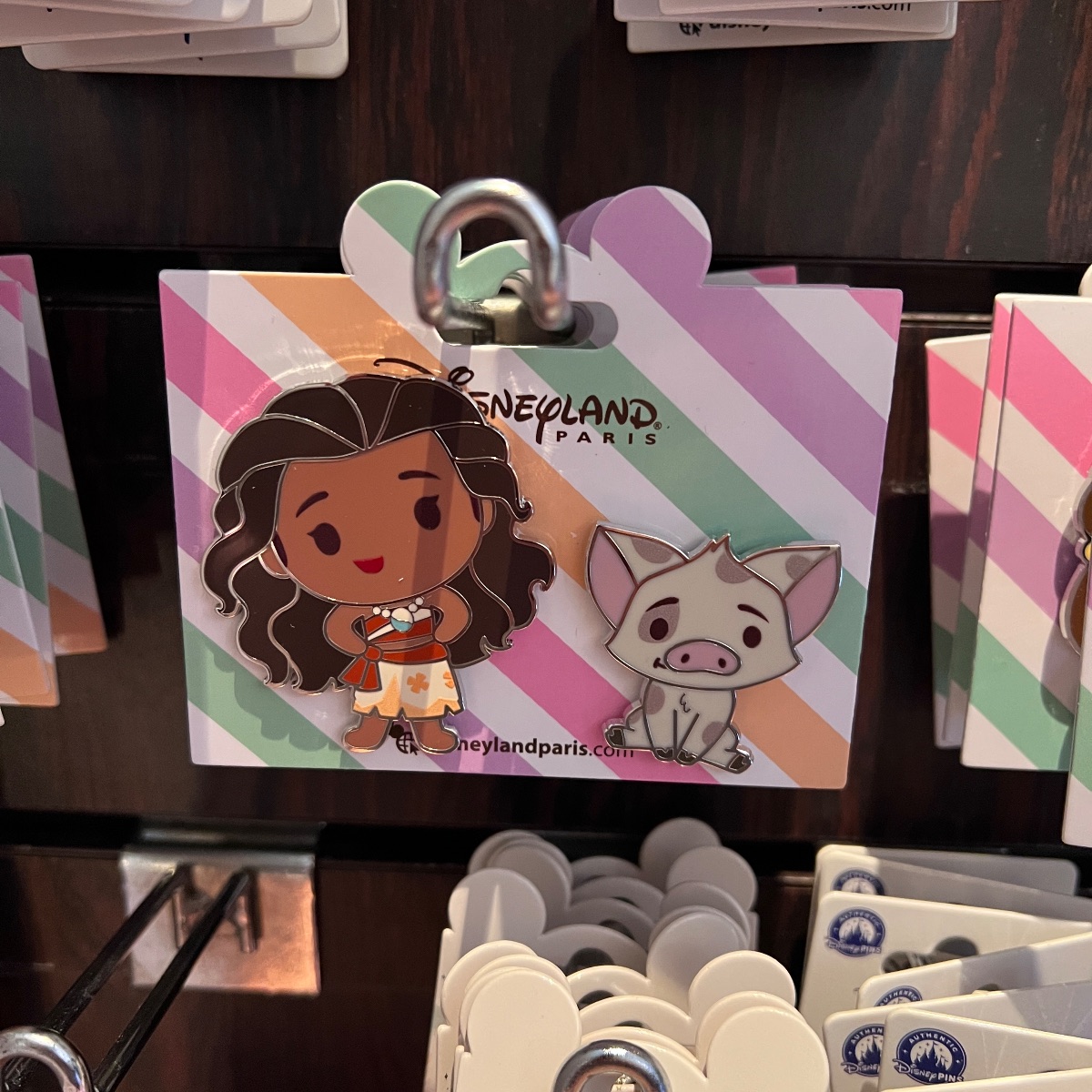 Disneyland Paris Princess and Friends Moana Pua Pin Set view 1