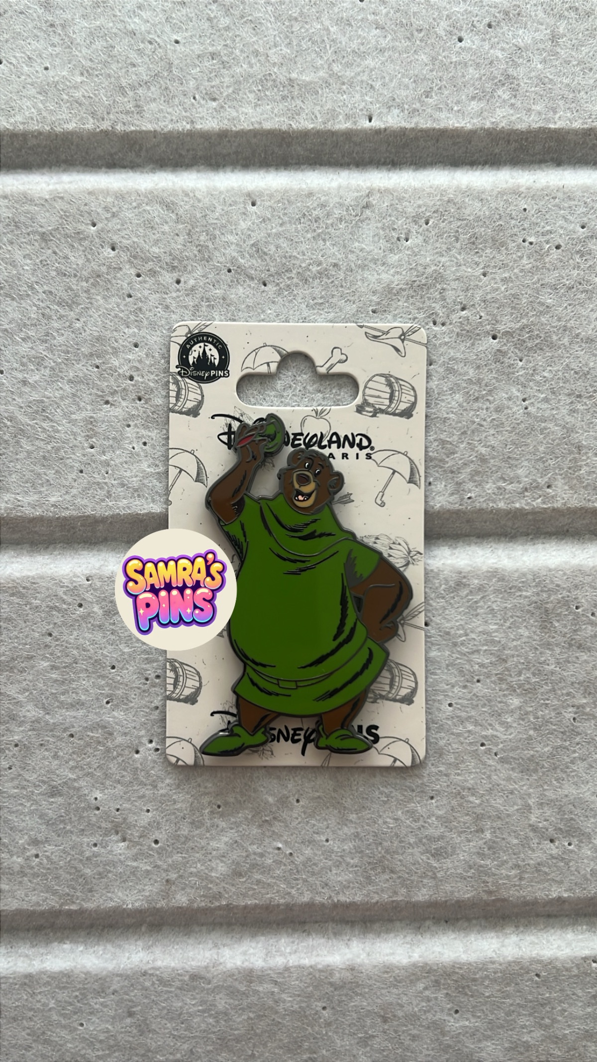 Disneyland Paris Classics Robin Hood Little John Pin view 1