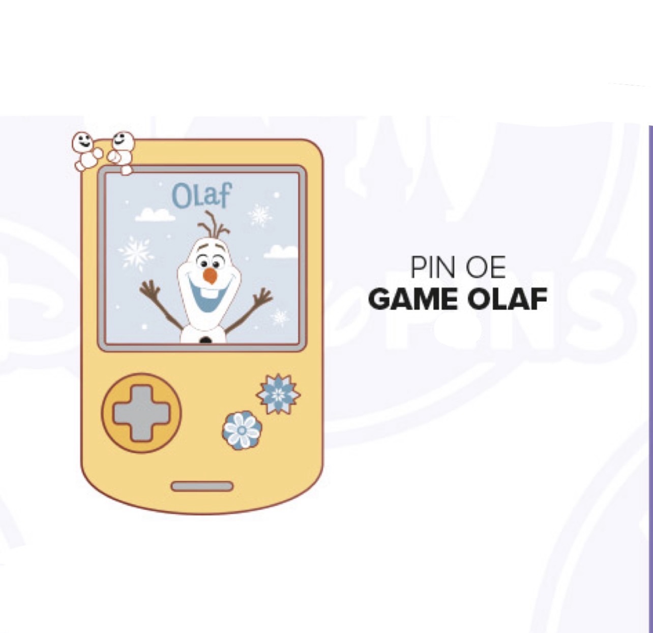 Disneyland Paris September 2026 Game Olaf Pin