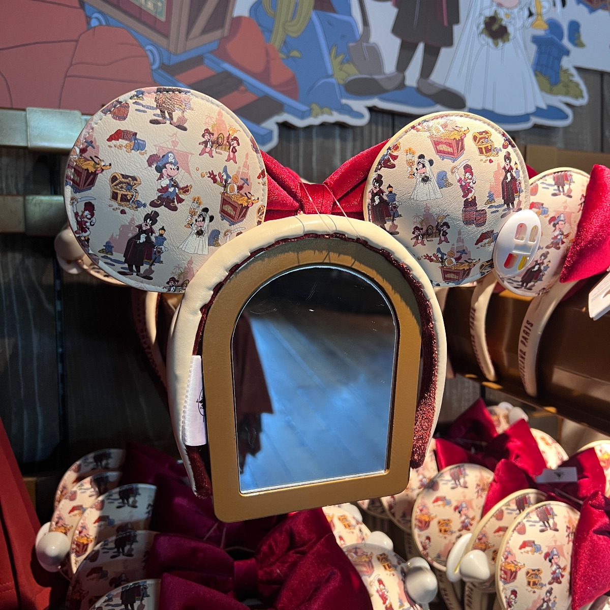 Disneyland Paris Attractions Velvet Red Bow Minnie Ears view 3