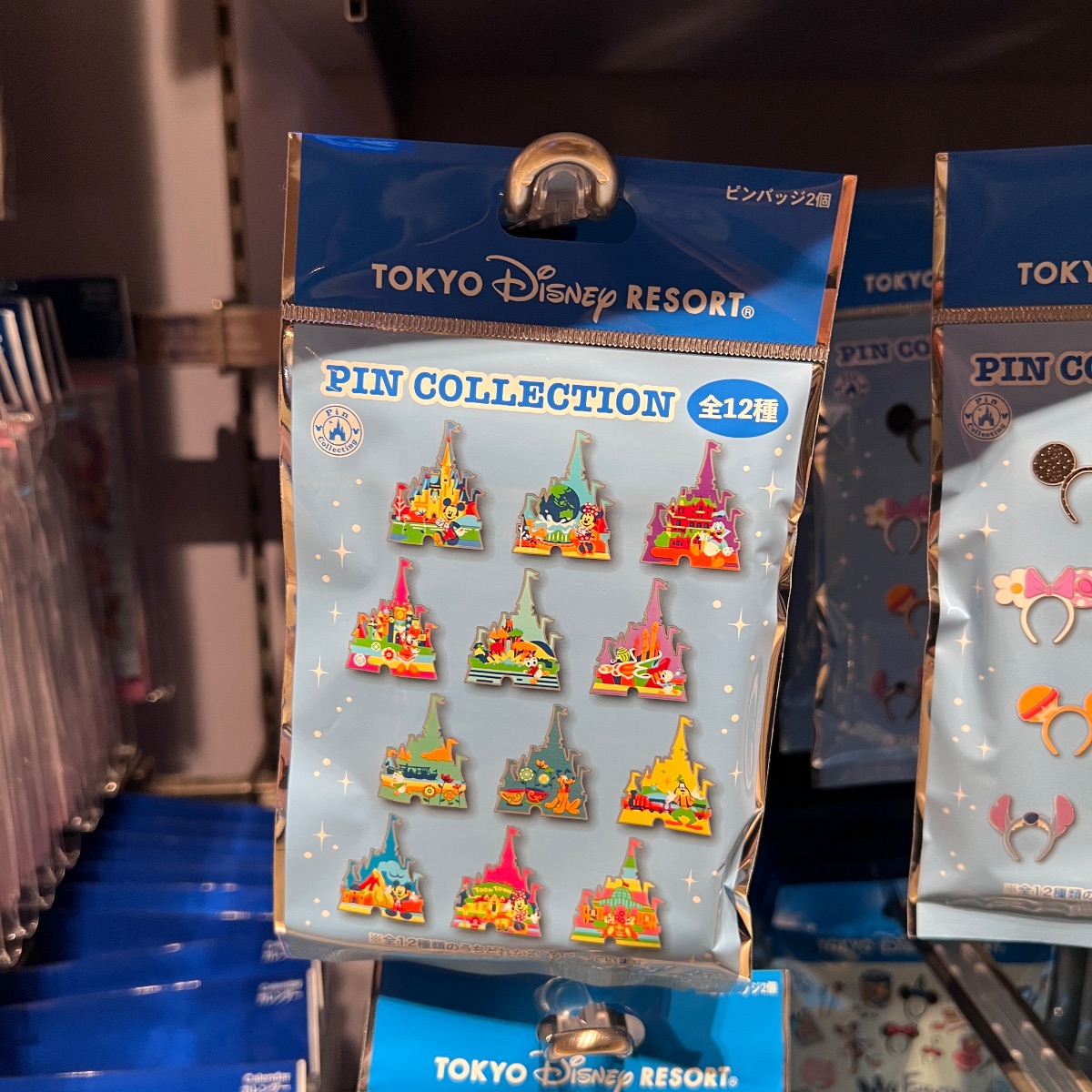 Tokyo Disney Castle Pin Collection Mystery Pin Bag