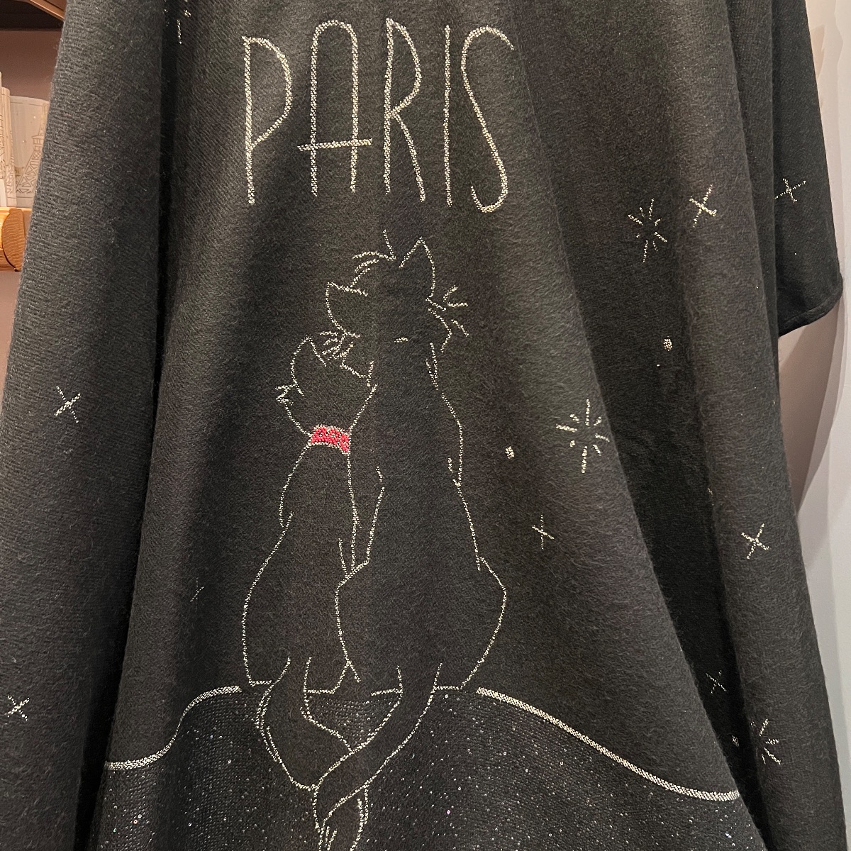 Disneyland Paris Aristocats Black Gold Poncho view 4