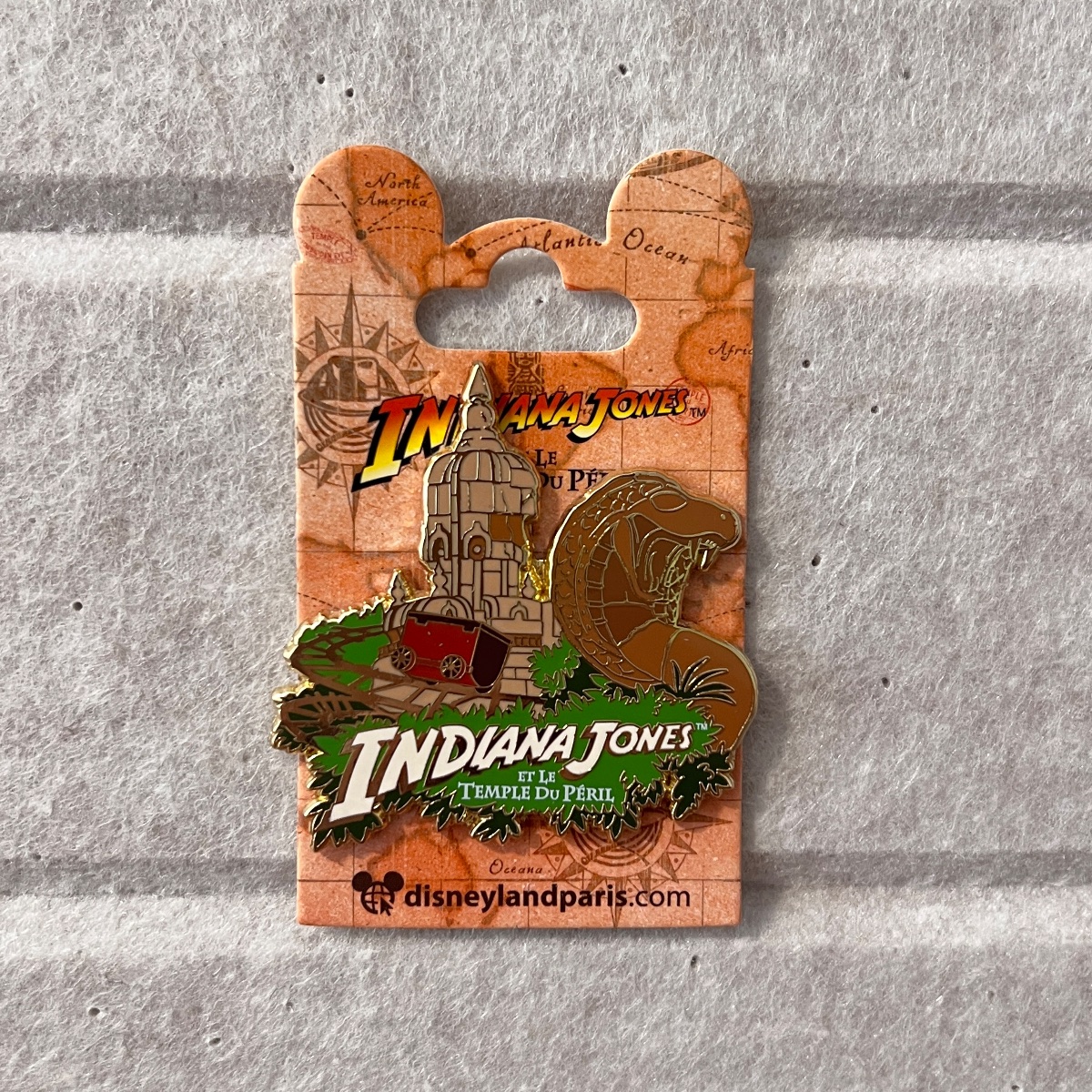 Disneyland Paris Indiana Jones and the Temple of Peril Pin view 1
