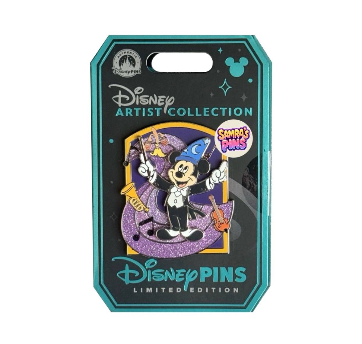 US Disney Limited Edition Artist Collection Sorcerer Mickey’s Philharmagic Pin