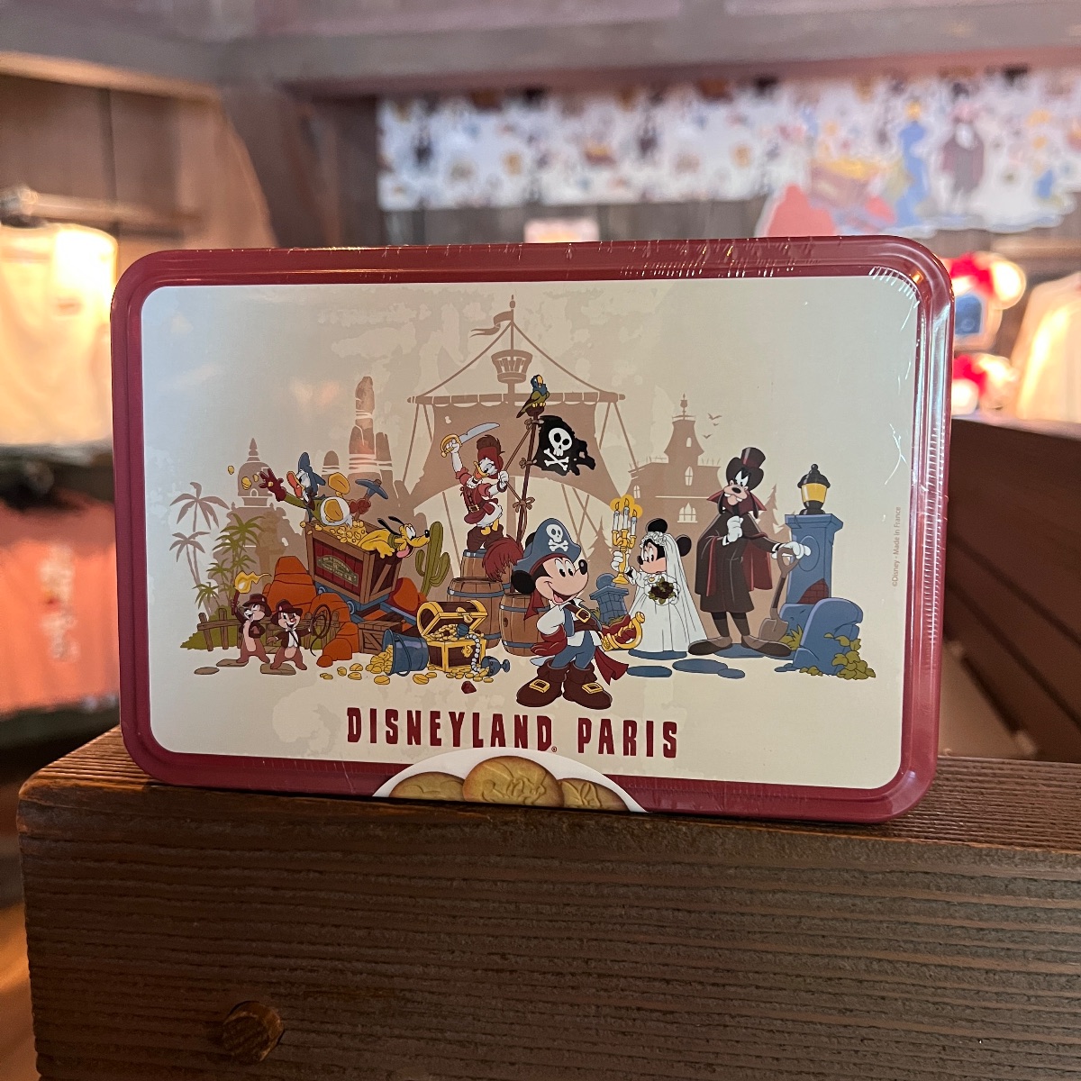 Disneyland Paris Attractions Biscuit Tin