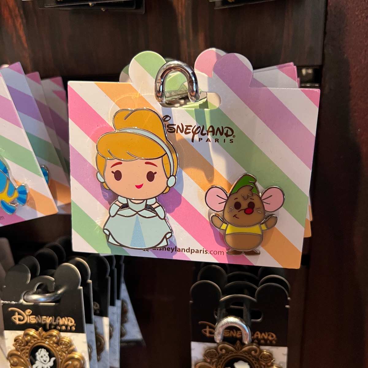Disneyland Paris Princess and Friends Cinderella Gus Pin Set view 1