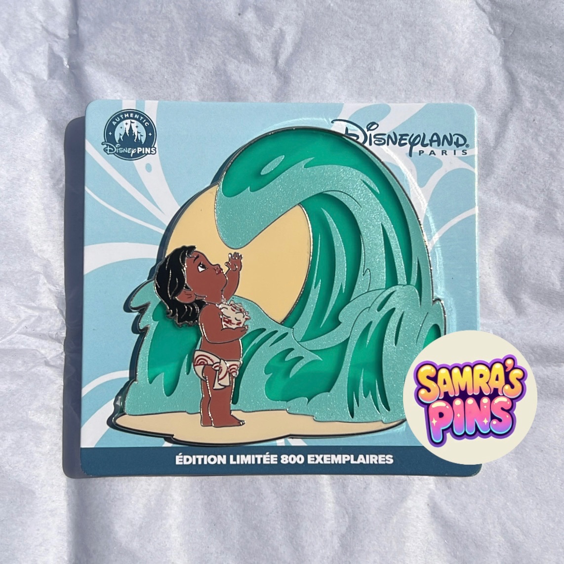 Disneyland Paris Limited Edition Moana Simea Ocean Wave Pin