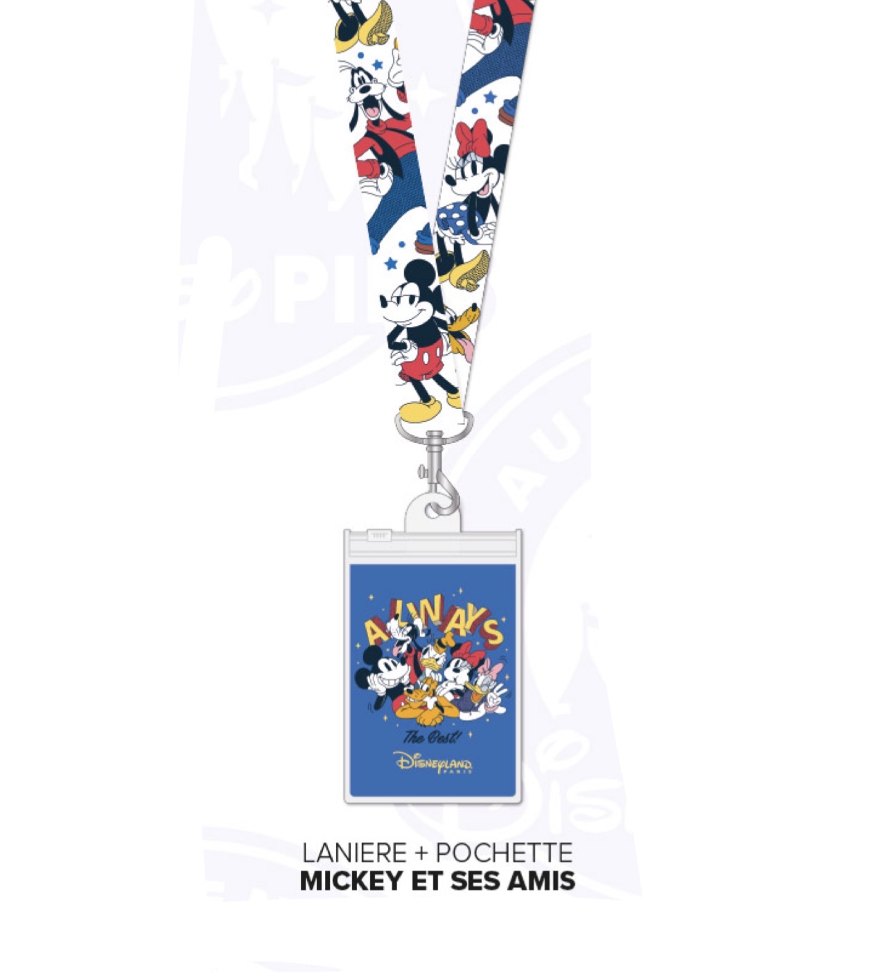 Disneyland Paris September 2026 Mickey and Friends Lanyard