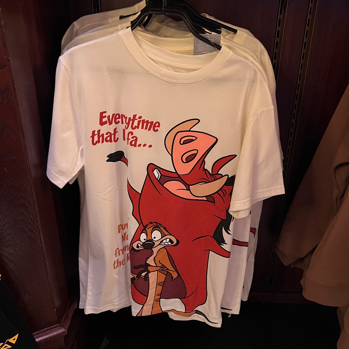Disneyland Paris The Lion King Pumba T-Shirt
