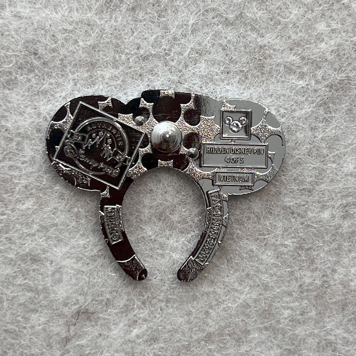 Disneyland Resort 2026 Hidden Mickey Mad Hatter Ears Pin view 2