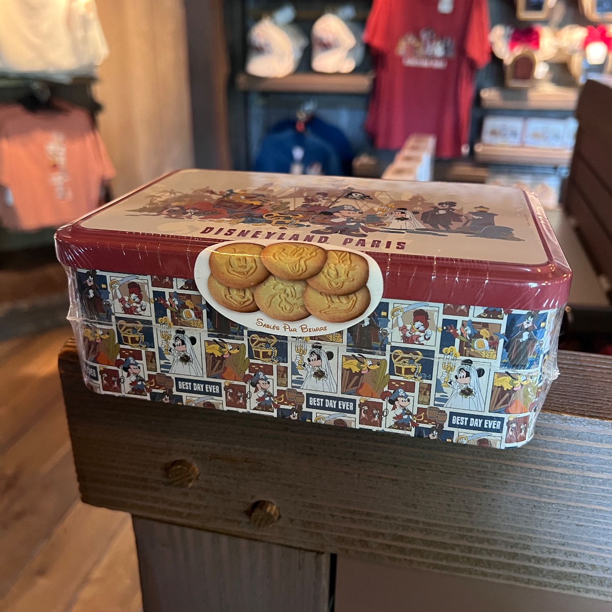 Disneyland Paris Attractions Biscuit Tin view 2